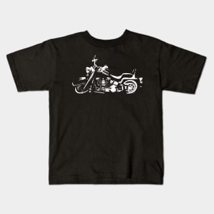 Classic American Motorcycle Abstract Kids T-Shirt